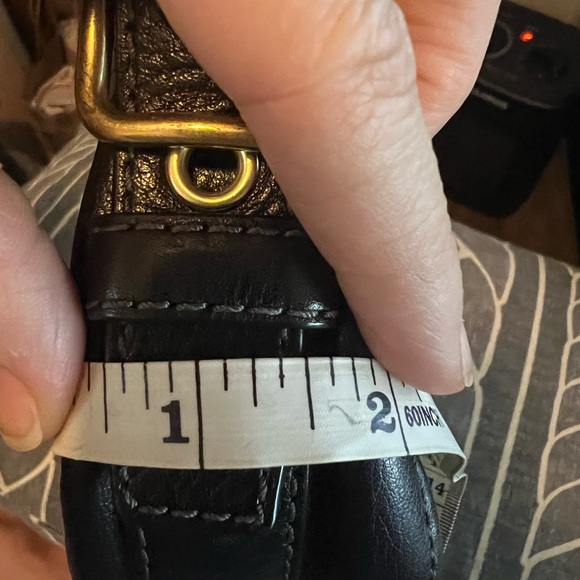 COACH ZOE BLACK LEATHER HANDBAG - GREAT CONDITION - Picture 9 of 11